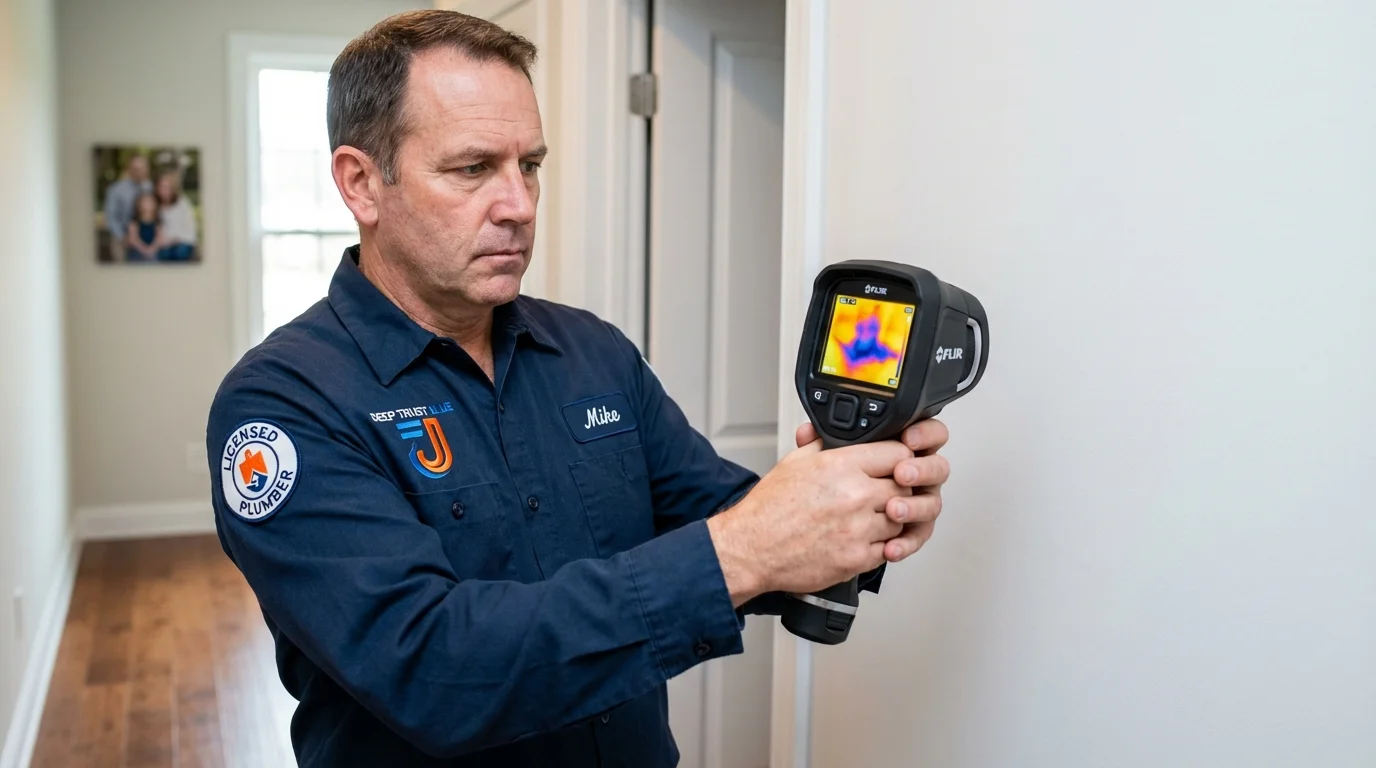 Thermal imaging leak detection by Johns Plumbing LLC in Port Norris
